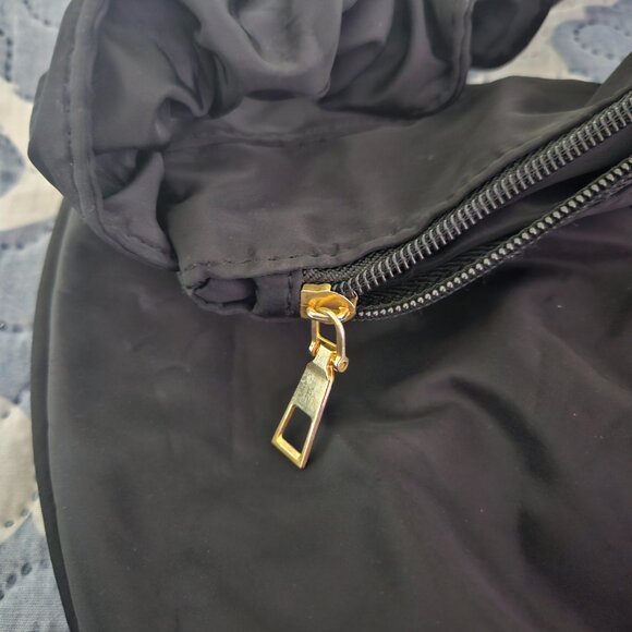 Ruched Sling Nylon Shoulder Bag - Picture 2 of 3